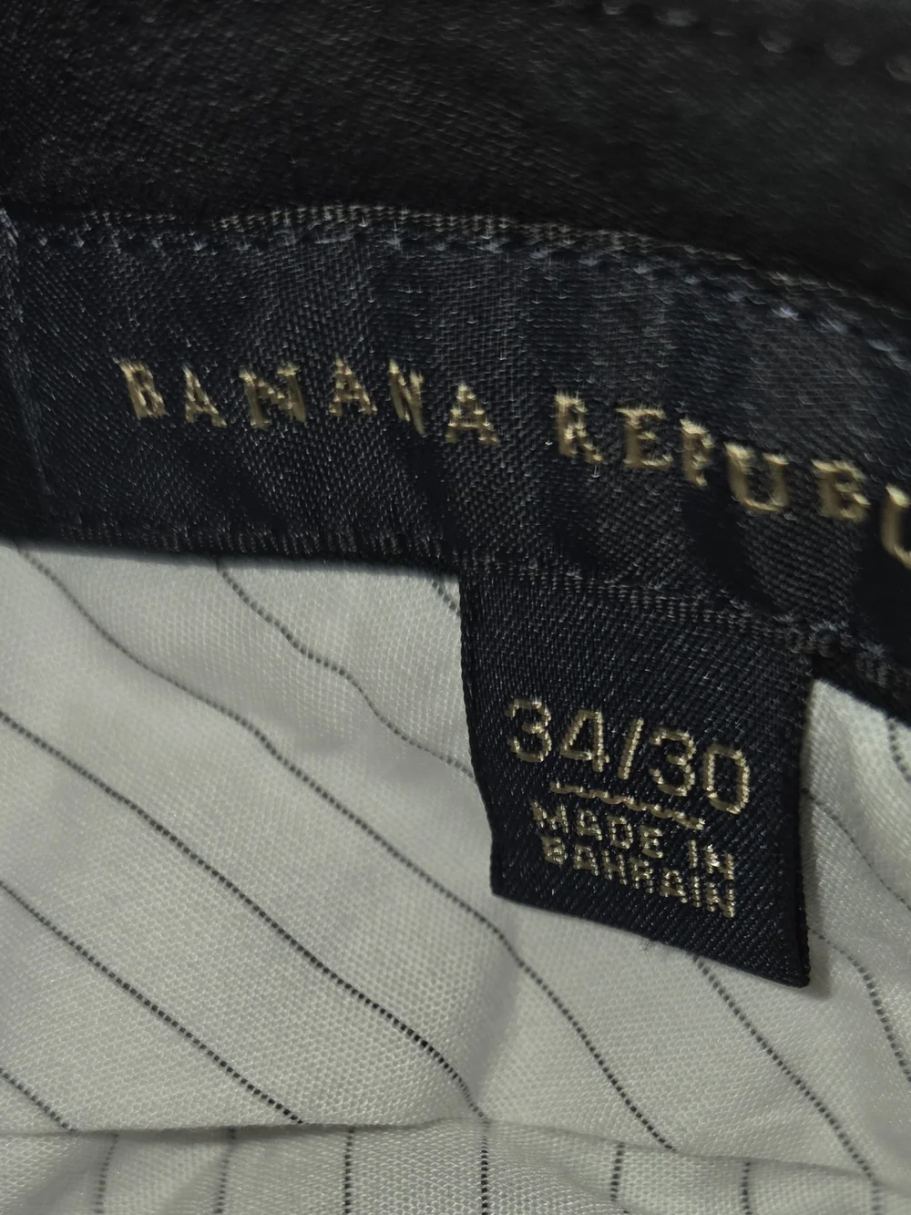Banana Republic Men's Tan Chino Pants Brushed Cotton 4-pockets 34x30 Flat Front